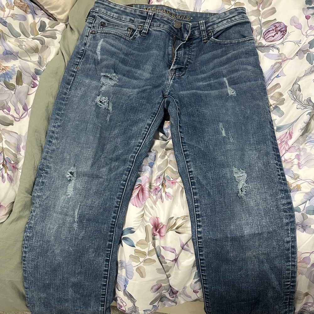 American Eagle Outfitters Men's Relaxed Blue Jeans